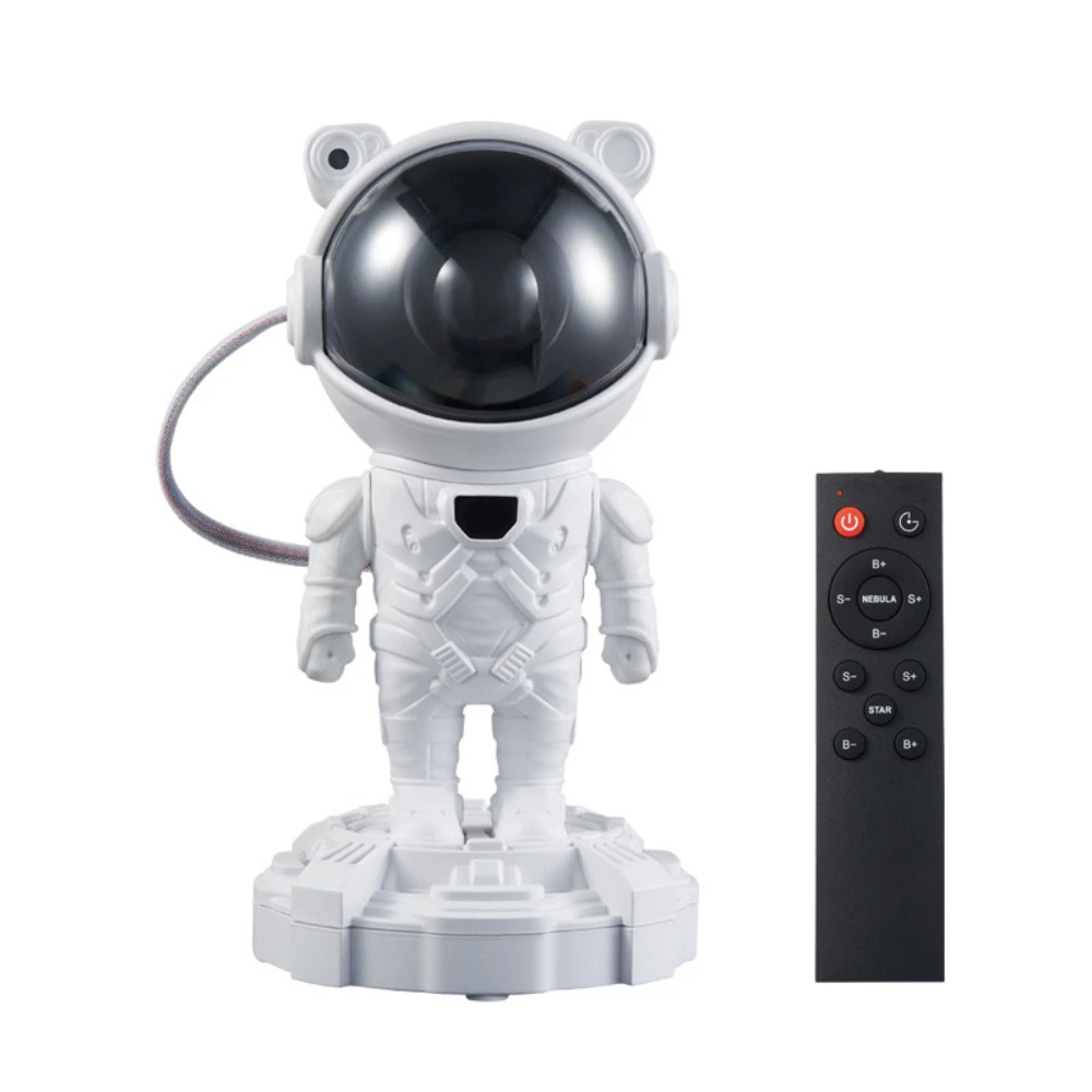 Novelty Astronaut Led Projector Light With Bluetooth Speaker Strong Bass Decorative Lamp Bedroom Atmosphere Lantern Decoration