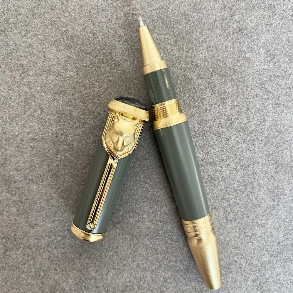 واكاكا الفاخرة الكاتب التوقيع الطبعة روديارد كيبلينغ قلم حبر جاف القرطاسية مع تنقش الذئب رئيس تصميم القلم