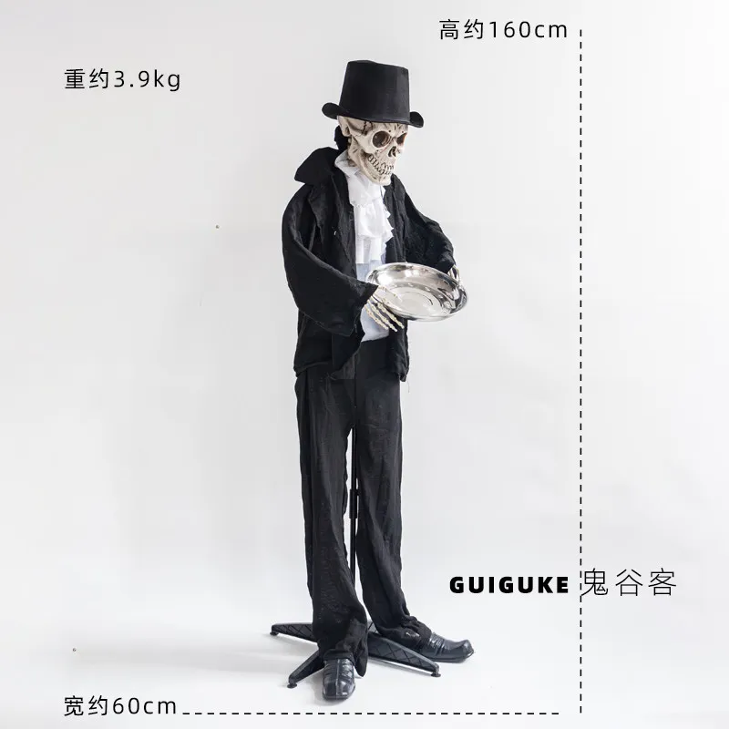 New large and medium-sized standing ornament Haunted house secret room witch death demon zombie pumpkin monster ornament