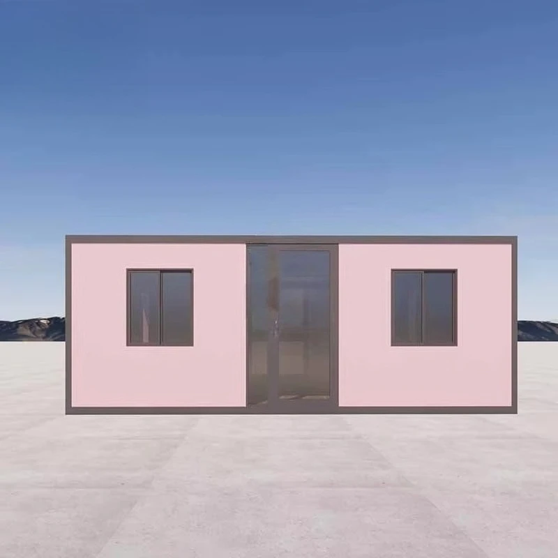 Casa Contenedor Plegable de 20 pies con Componentes Pre-fabricados, Estructura de Acero, Techo de Panel Sándwich EPS/PU/Lana de Roca, Moderna