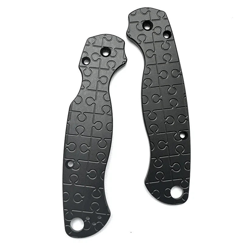 

1 Pair Aluminum Alloy Knife Handle Scales for Spyderco C81 Para 2 Knives