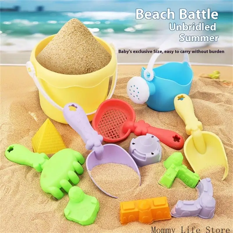 Sand Play Tool Set Sand Sable Bucket Sandcastle Building Toy for Children Fun