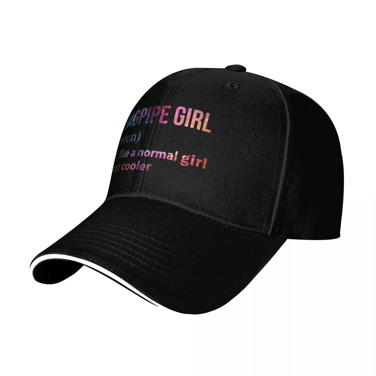 Bagpipe Girl like a normal Girl but cooler galaxy Baseball Cap Men Women Casual Summer Sport Sun Cap