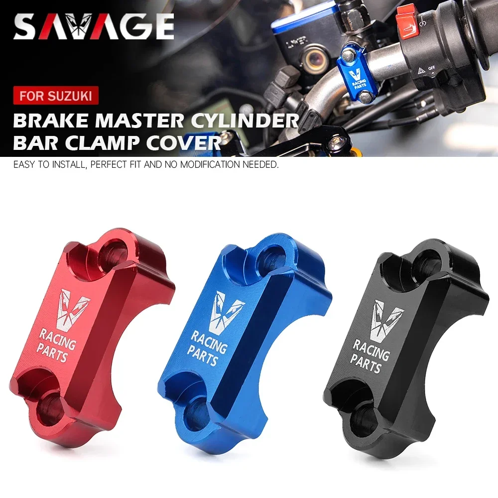 

Brake Master Cylinder Handlebar Clamp Cover For SUZUKI DRZ 400/250/125 DR 650/350/200/S/SE GSX-R 600 750 GSXR 1000/R DRZ400