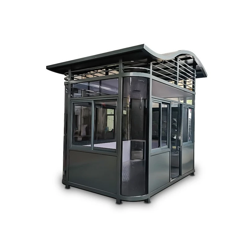 

Outdoor mobile community doorman duty room guard box, steel structure security toll booth