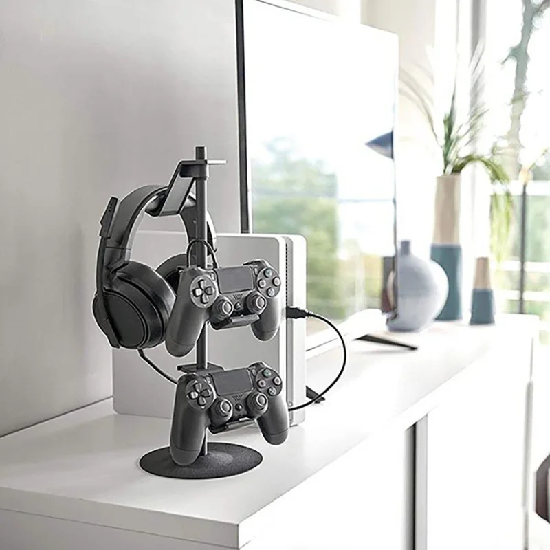 

Gamepad Storage Rack Headphones Remote Control TV Desktop Finishing Shelf