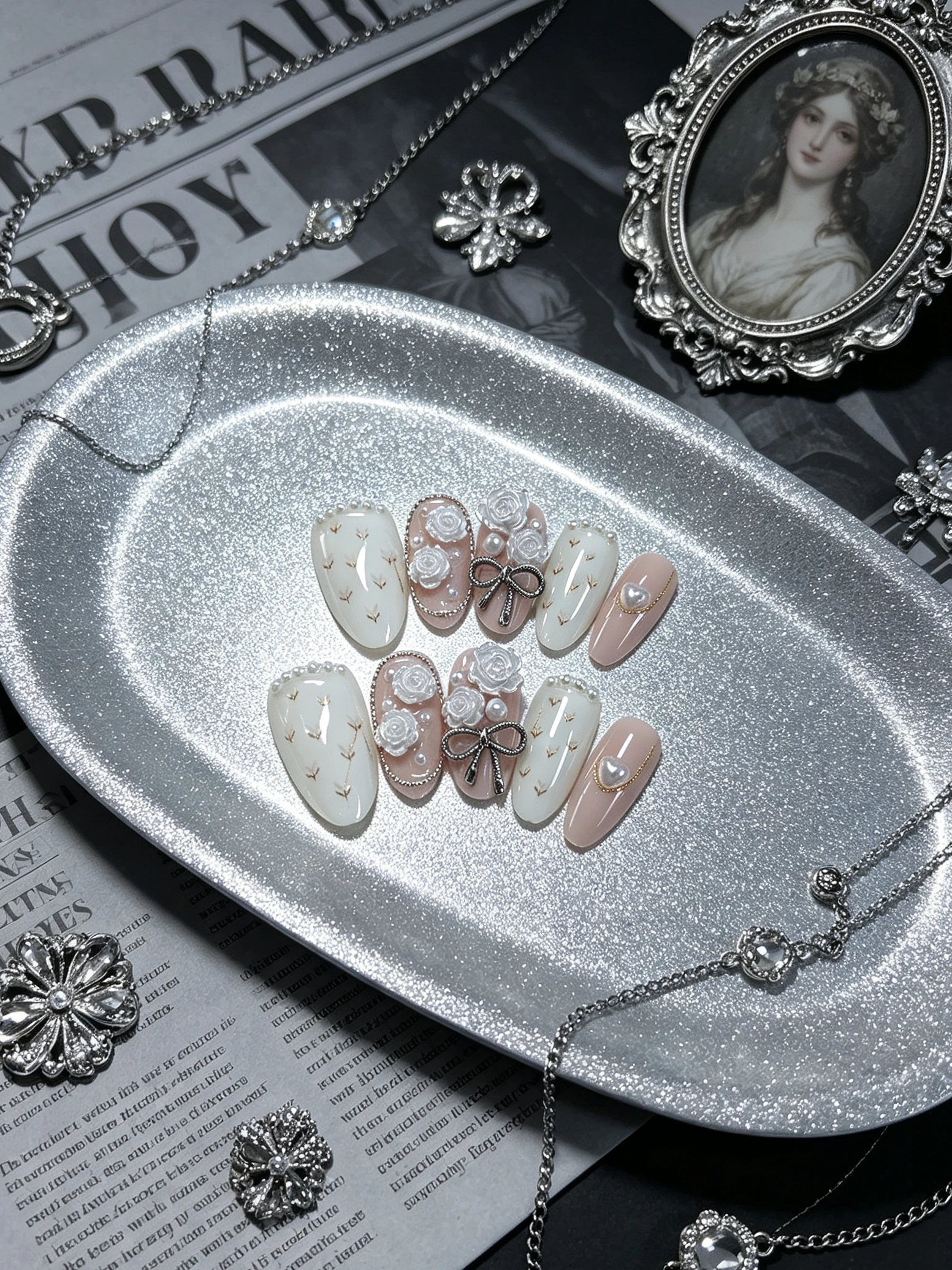 10 piezas de uñas con forma de - Korean Girls Lifestyle reseña y precio