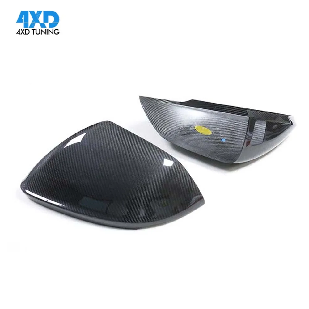 

For Audi Q8 NewR8 2019 Side Add On Style Dry Carbon Fiber Mirror Add On Style with &without Lane Assist RearView Mirror Cover