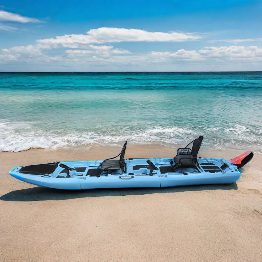 HDPE Hull Plastic Detachable Pedal Drive Fishing Kayak Section Motor Eléctrico Para Canoe with Accessories