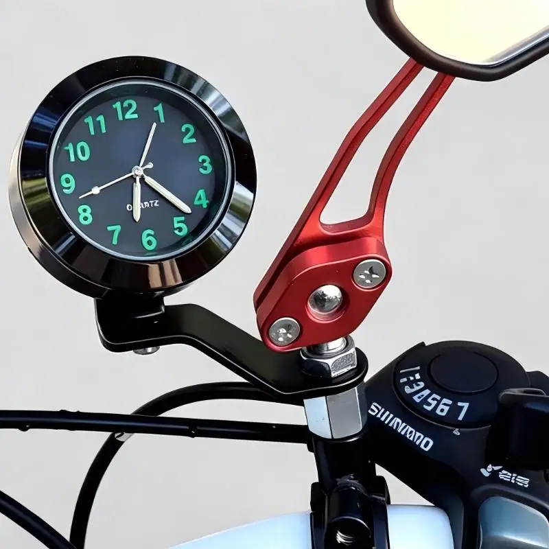 Illuminated Clock For Vehicles Suitable For Motorcycles And Electric Bikes Easy To Install Durable Metal Casing Various Designs view 2