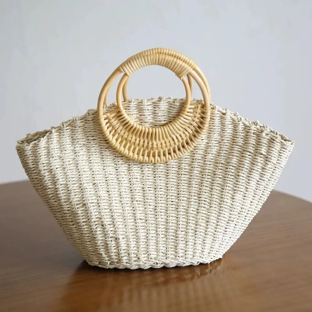 Detachable Straw Bag Handles Bag Handle Replacement Handbag Handles Wallet