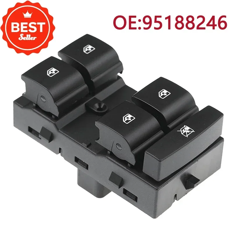 95188246 95188248 95188249   Interruptor de janela mestre de energia elétrica para Chevrolet Aveo Sonic Cobalt Tracker / TRAX 95460074