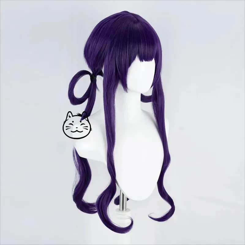 LQAnime Akane Aoi Фиолетовый длинный парик Косплей Костюм Jibaku Shounen Унитаз Ханако-кун Синтетические волосы Женские парики