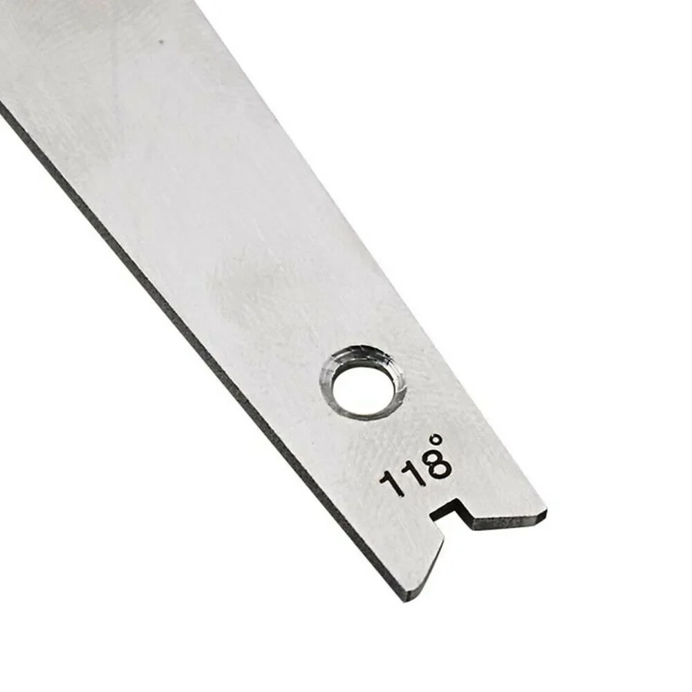 

Gauge Sharpening Angle Inspection Angle Gauge Sturdy Angle Gauge for Efficient Sharpening of 118 Degree Drill Bit