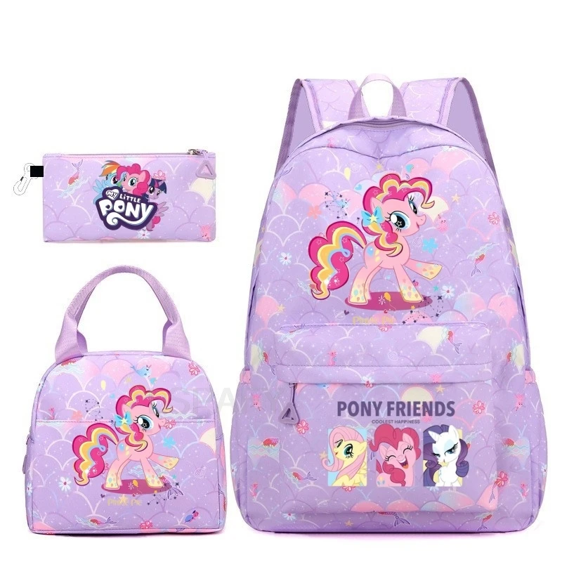 My Little Pony Kids School Bag Cute Backpack for Girls Boys Children Waterproof Backpacks Teenage Large Capacity Book Bag