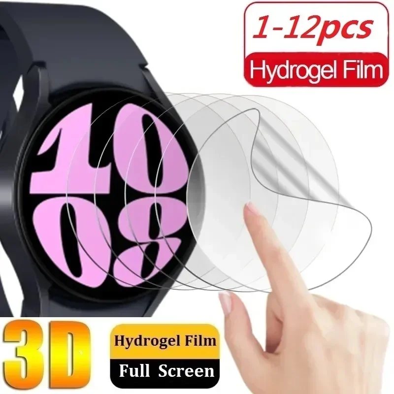 

Hydrogel Protective Film Compatible for Samsung Galaxy Watch 6 5 Pro 4 44MM 40MM Watch 6 Classic 43MM 47MM Screen Protector