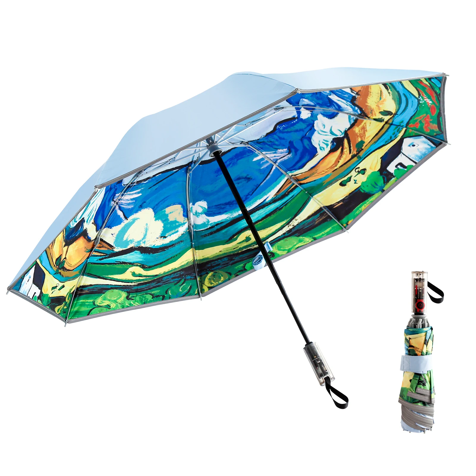 London Pottery sun shade umbrella automatic parasol UV-blockin parasol beach ultralight umbrella windproof strong for travel