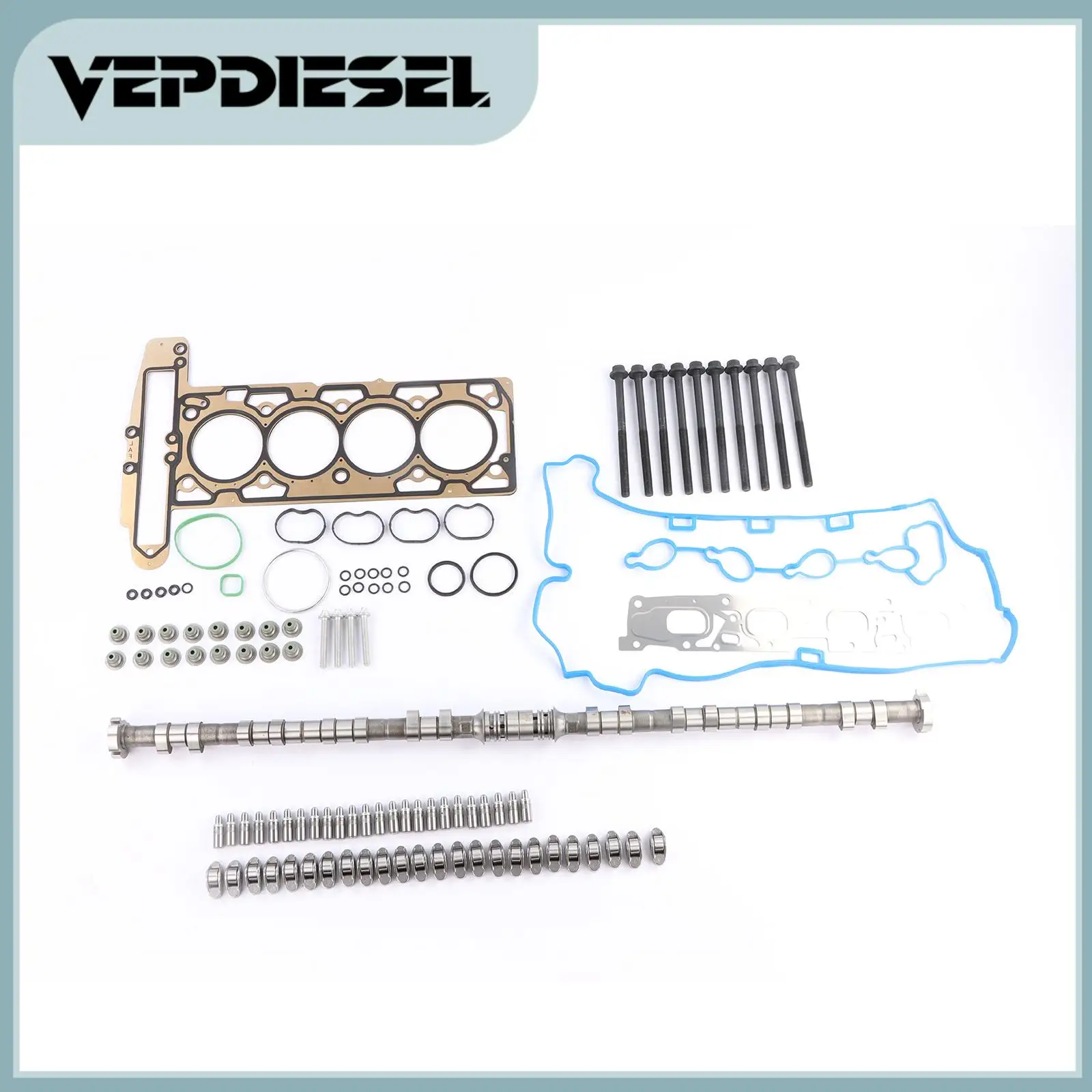 1 Set VEPDIESEL Engine ​Head Gaskets Kit W/Camshaft Lifters Rockers 12634207 LIF312 For Buick Chevrolet Equinox GMC Terrain 2.4L