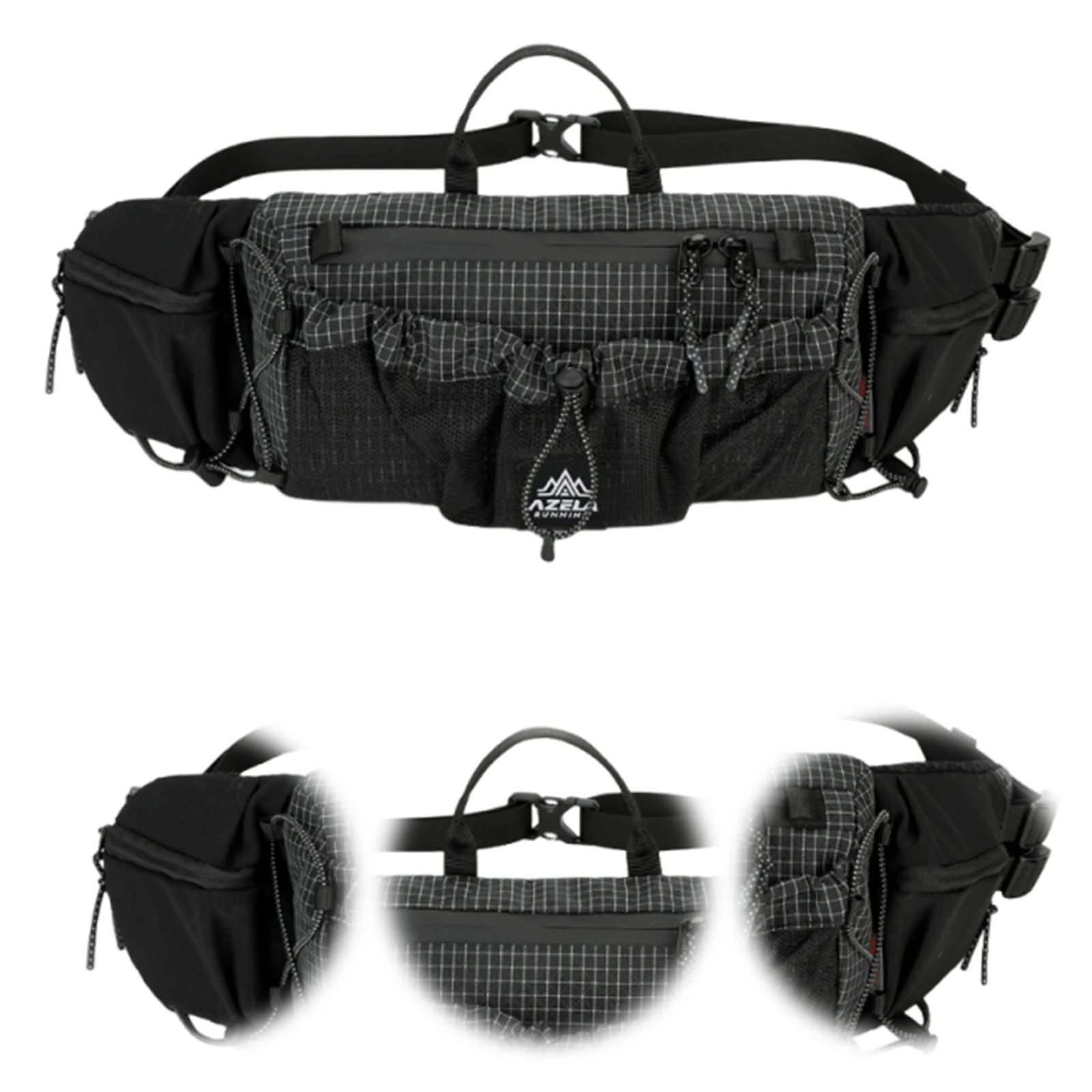 Lightweight Cycling Chest Bag with Internal Hydration Sleeve Sports Crossbody Bags Adjustable Strap Multi-Functional Hiking Bag