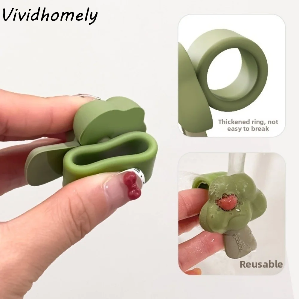 

Прочный противоскользящий чехол для дверной ручки, силиконовый бампер в форме тюльпана, милые цветочные накладки для дома