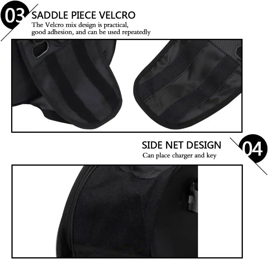 Schwarz 36-58l Motorrad Sattel taschen wasserdicht Roller Heck gepäck Koffer Sattel tasche Motorrad Seiten helm Reit reisetaschen – Detail 13