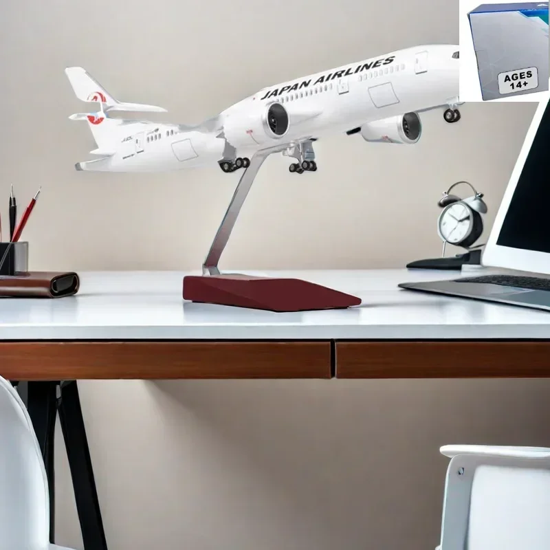 

1/130 Scale 47cm Airplane B787 Dreamliner Aircraft Airlines Model W Light and Wheels Diecast Plastic Plane