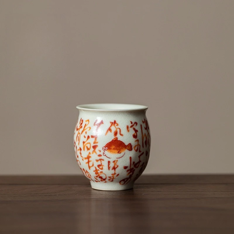Small Ceramic Teacup Single Personal Tea Tasting Cup Kung Fu Tea Drinkware Household Table Accessory For Daily Tea Drinking Use