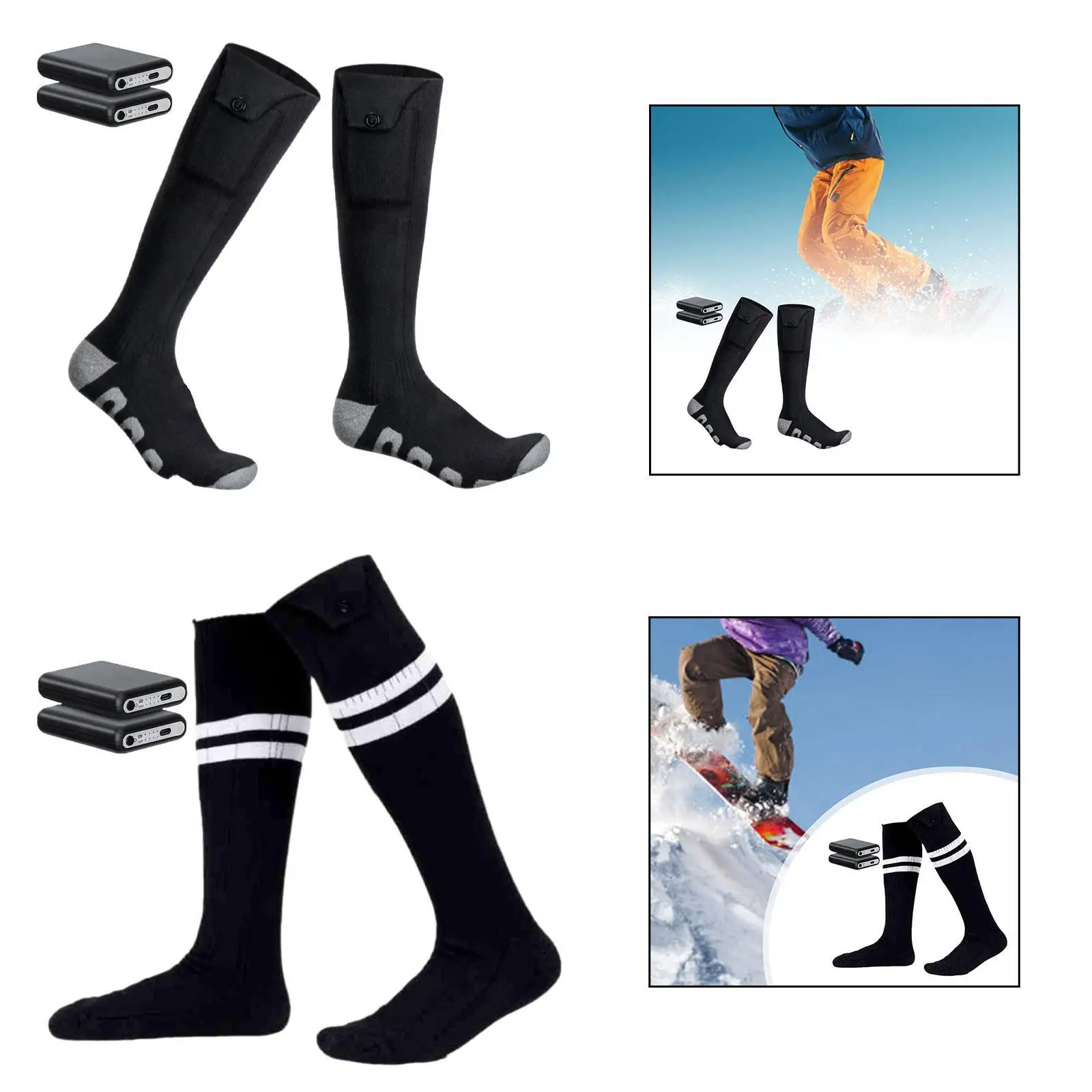 

Electric Heated Socks Comfortable Winter Socks for Hiking Outdoor Camping