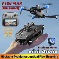 V168 MAX GPS Drone Remote Control With Screen Brushless Aerial Photography Intelligent Obstacle Avoidance Quadcopter RC Aircraft