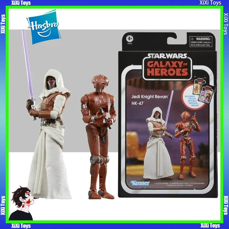 hasbro-star-wars-galaxy-of-heroes-jedi-knight-revan-hk-47-collection-de-figurines-d'action-modele-original-jouets-decoratifs-cadeaux-en-stock