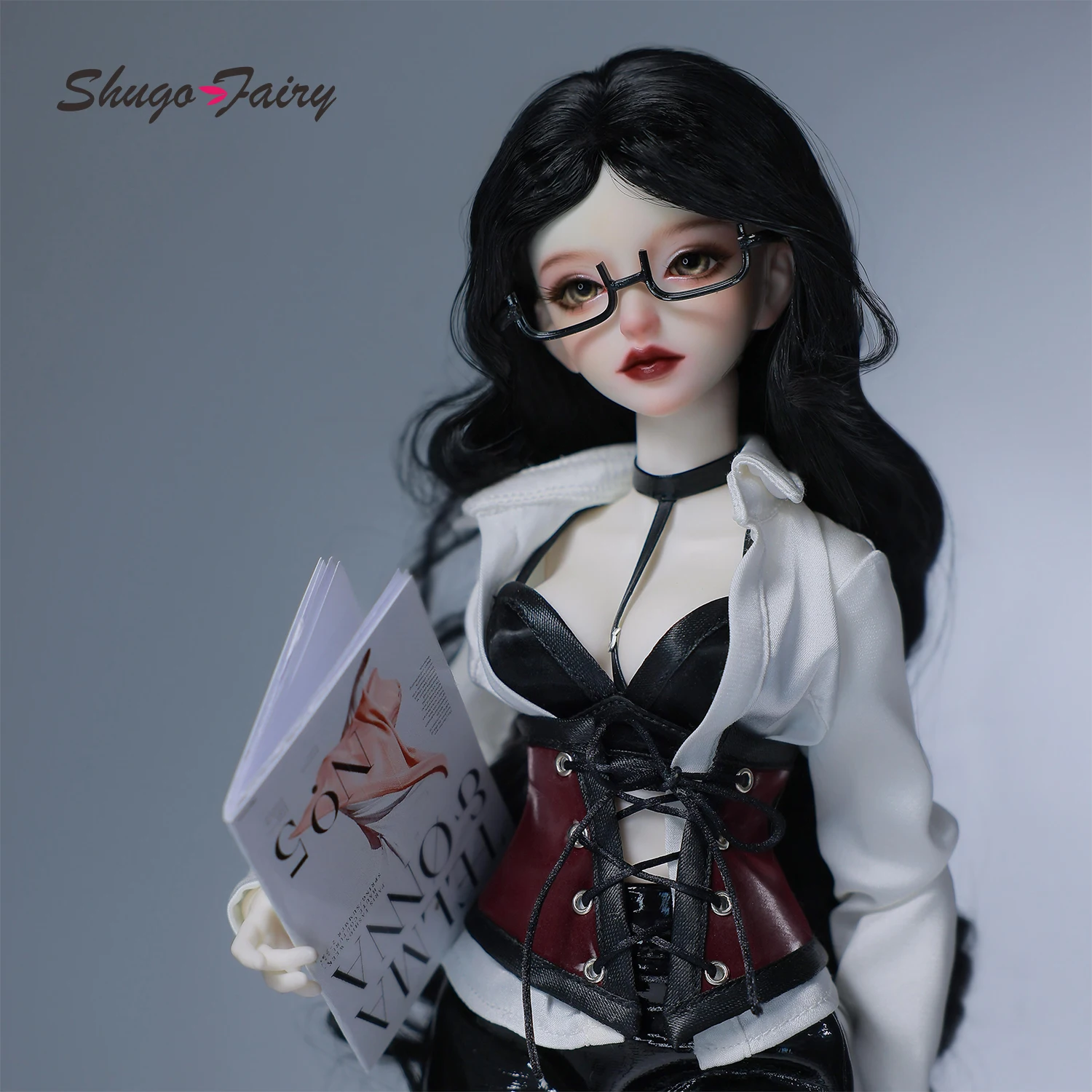 BJD LsLa A 1/4 BJD Executive OL Style Sammler-Kunstpuppe, elegantes, verführerisches Komplettset mit Harzkörper ShugaFairy