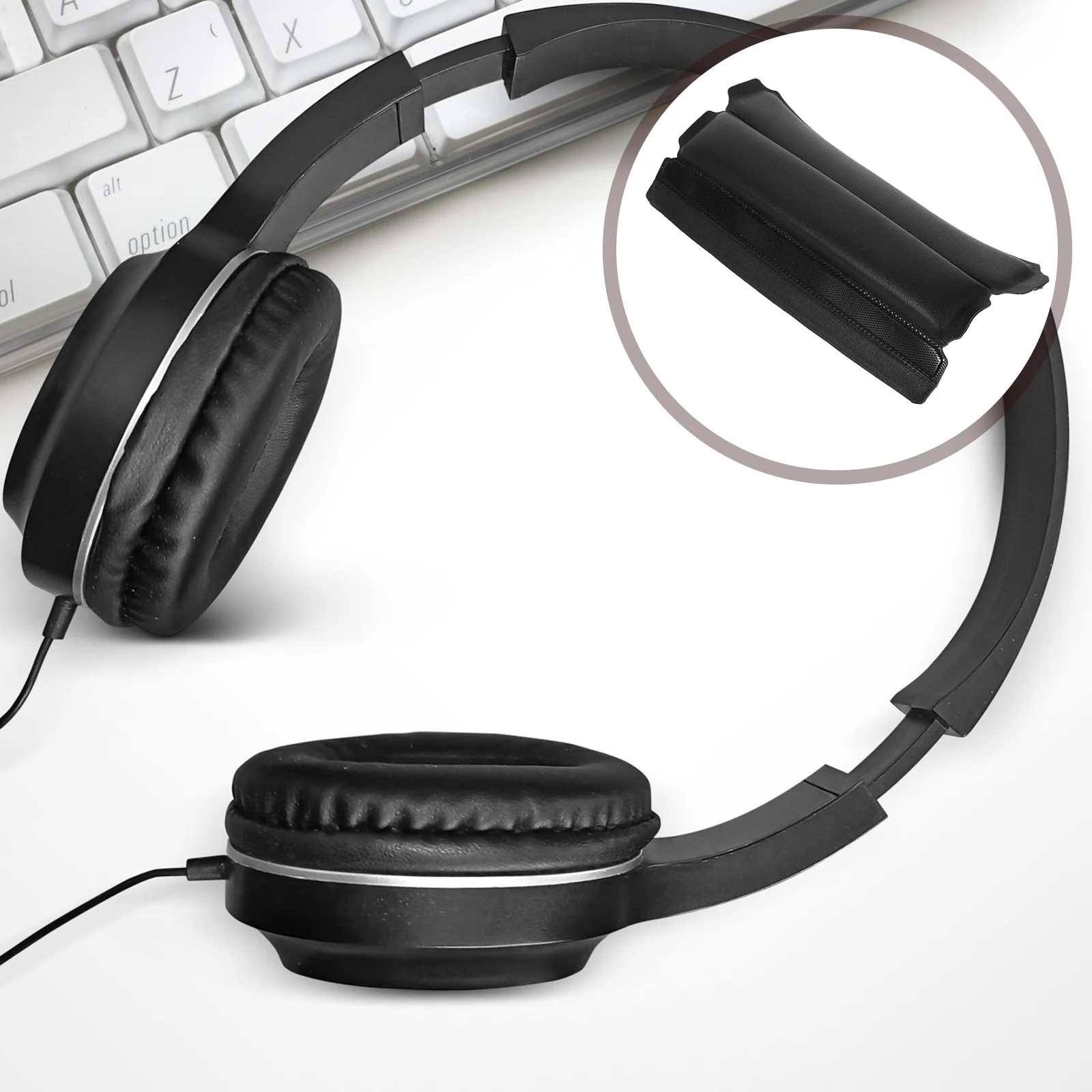 

Headphone Headband Cover PU Soft Cushion Compatible for Qc25 Headset Pad Protector Comfortable Headband Replacement