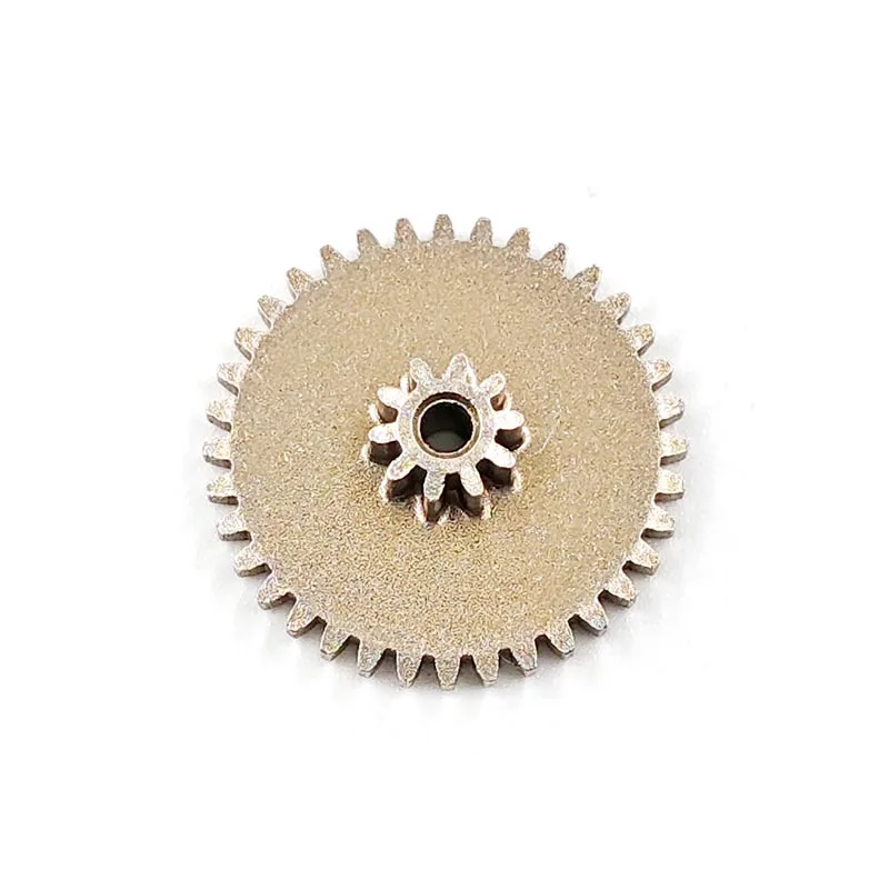 36102B Double Mold Gear 36T+10T 36 Tooth 0.5M 10Teeth 0.5M Hole 2mm Loose Fit Metal Pinion Toy Robot DIY Model