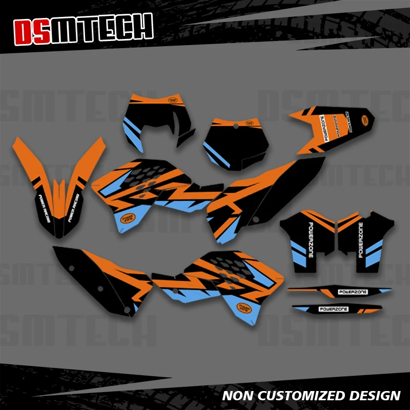 

DSMTECH для KTM SX SXF 2007 2008 2009 2010 EXC EXCF 125 250 300 450 2008 2009 2010 2011 Графические наклейки Наклейки для мотоцикла 006