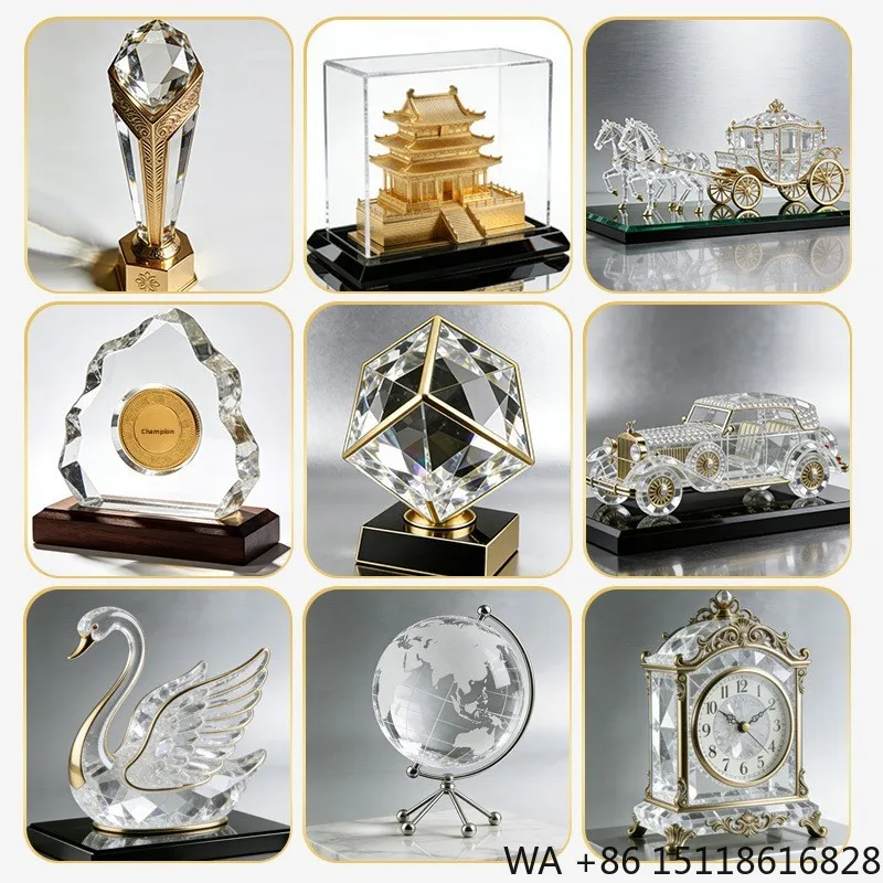 3D Building Formwork Process Souvenir Customization Landmark Architecture Three-Dimensional Crystal Model Custom Decoration