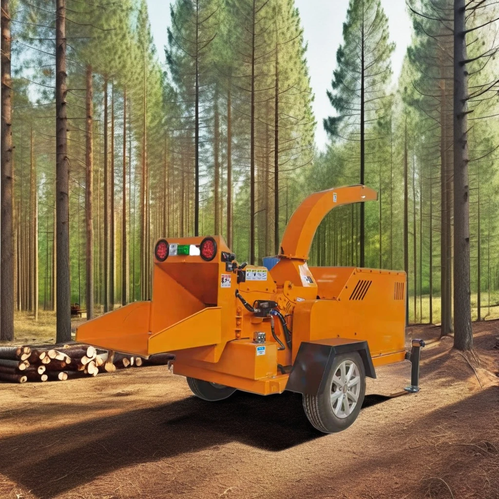 VOL-6130 Wood Grinder Crusher Tree Branch Crusher Chipper Garden Tree Leaf Branch Chipper Shredder With 32hp Engine
