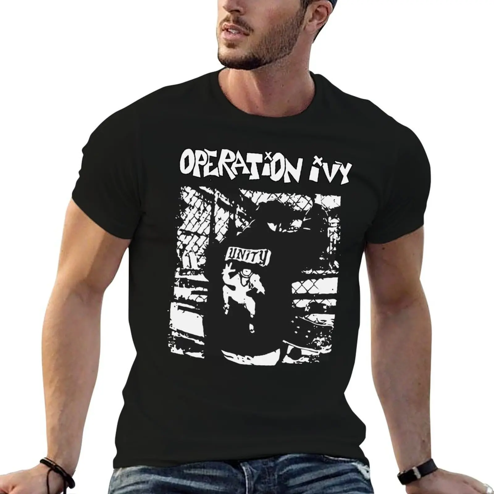 T-shirt imprimé style urbain Operation Ivy Unity Punk