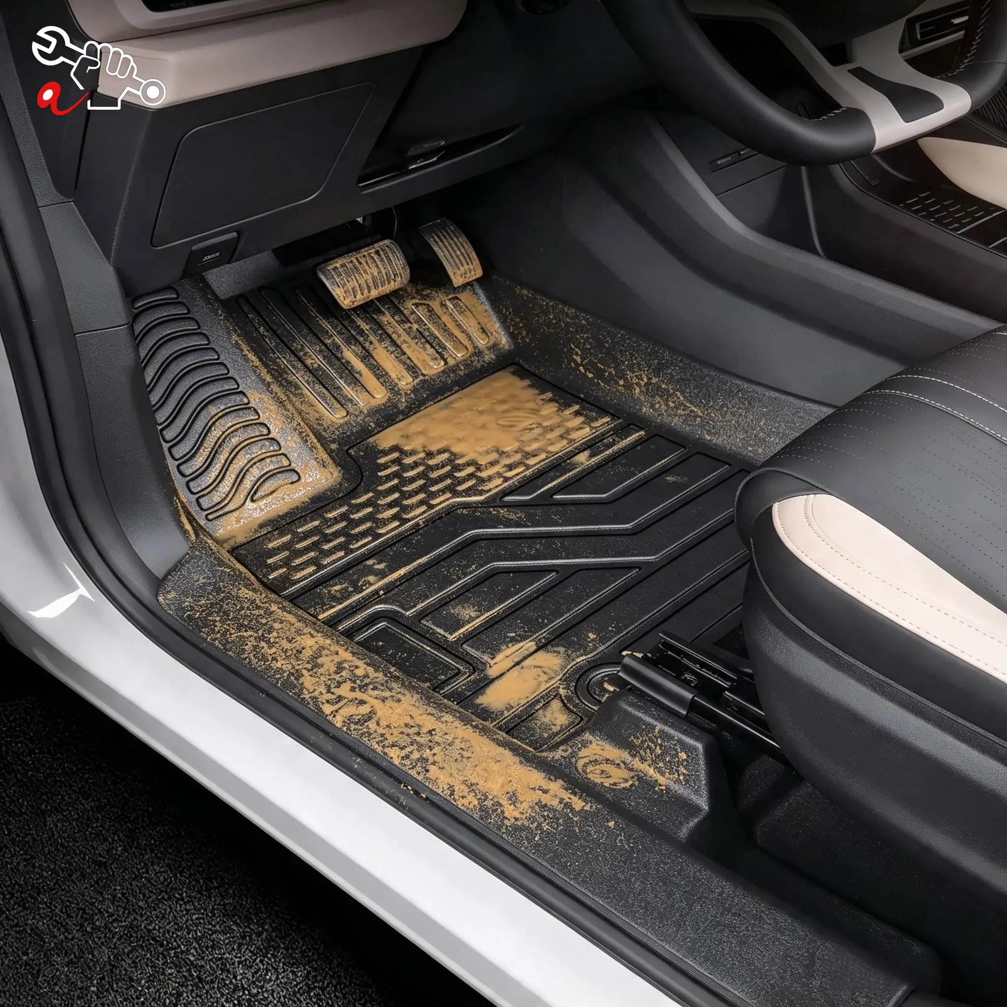Left-Hand Drive Car Custom Fit Floor Mat For BYD Seagull Dolphin Mini Surf Atto 1 2023-2026 Waterproof Odorless Durable Foot Mat