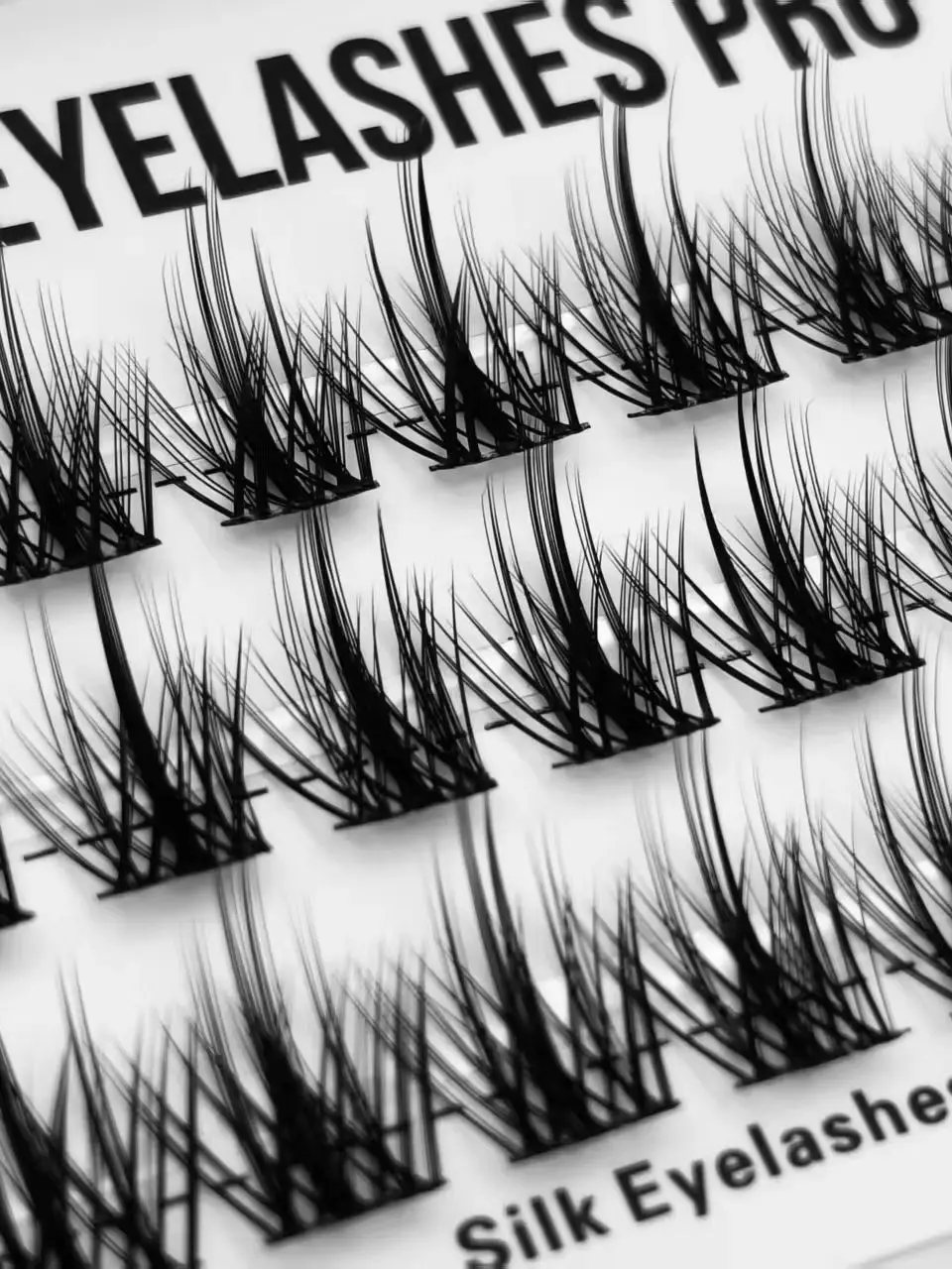 Z003DIY Hand Made Eyelash Extension Segmented Flase Lashes  Lash Bundles Soft Ribbon Strip Eyelashes Makeup Lashes NEW