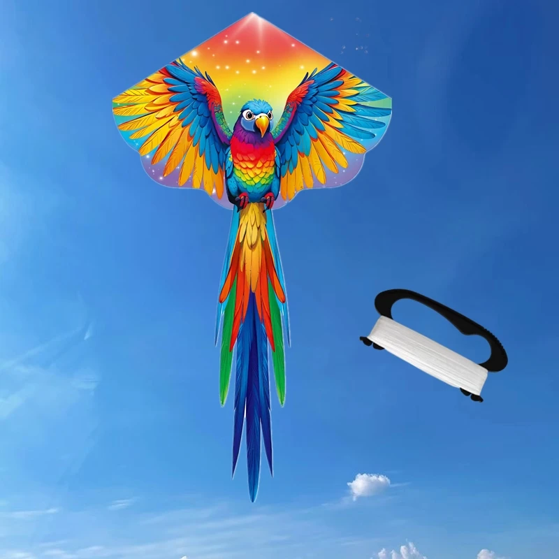 free shipping parrot kite for adults inflatable show kite Outdoor play fun toys ripstop nylon fabric kite flying parrot kite koi