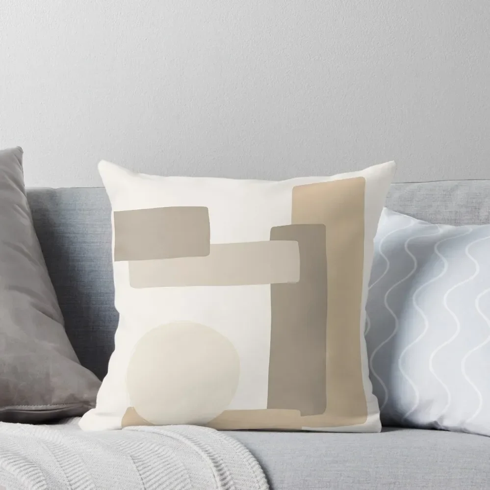 Neutral Abstract Throw Pillow Cushion Child Cushions Ornamental Pillow pillow