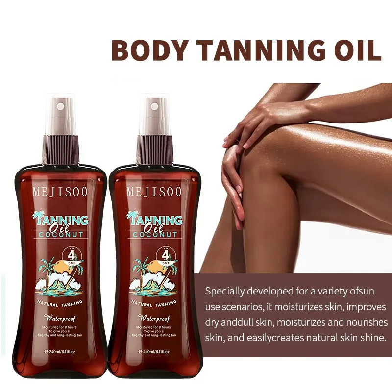 240ml Coconut Tanning Oil Sunless TannersIntensifying Oil Sunless TannersIntensifying Oil Moisturizing New Summer Products