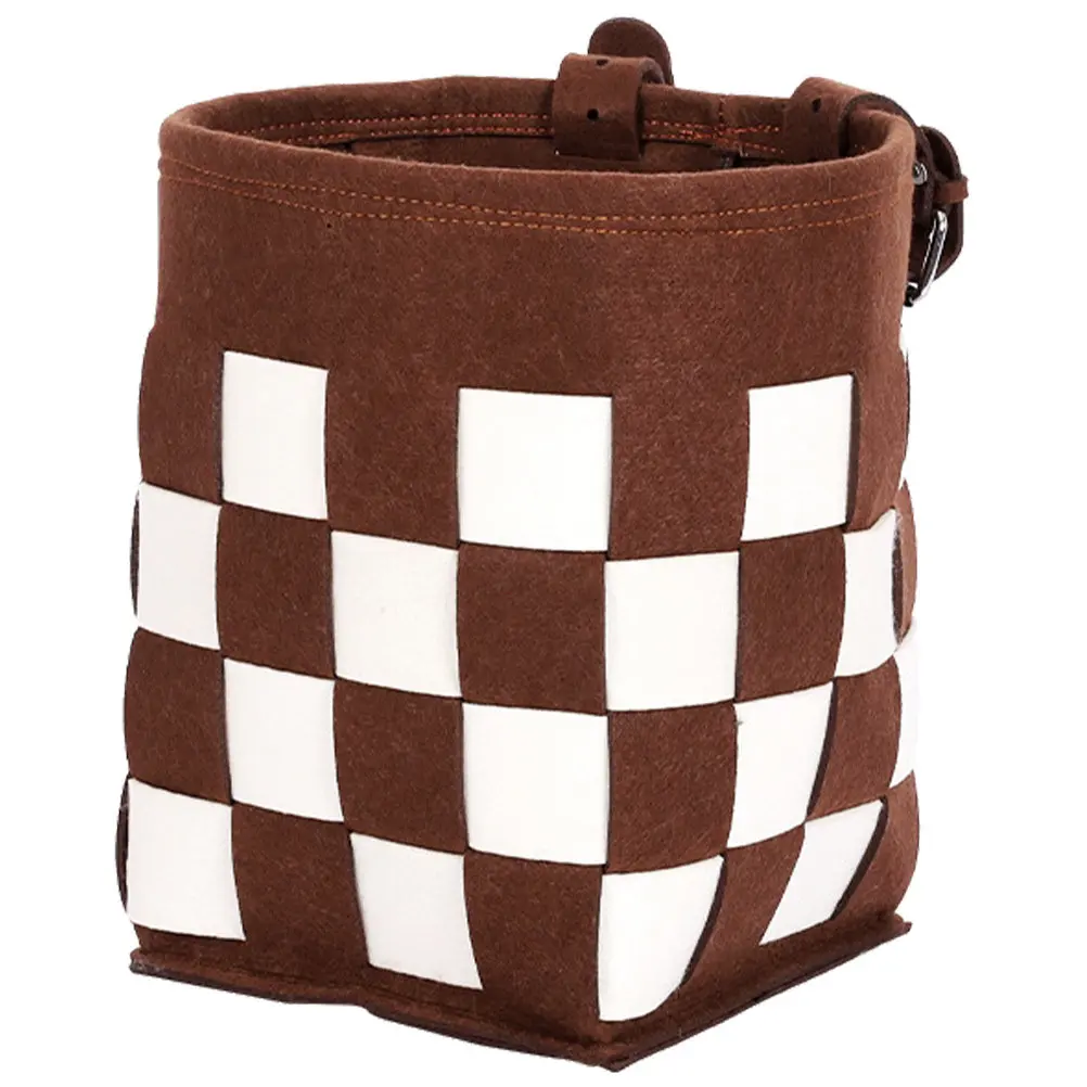 

Bike Basket Front Detachable Felt Cycling Front Basket Sturdy Hanging Storage Container Bike Scooter Accessories
