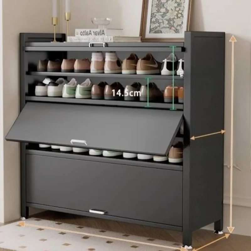 تخزين خزانة الأحذية الشمال تصميم الحد الأدنى شقق الممر خزانة خذاء المنظمون مدخل Szafka Na Buty الأثاث #3