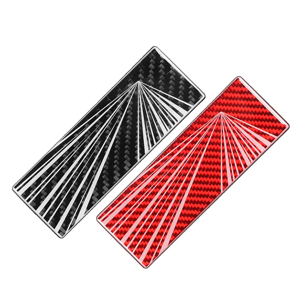 1Pc Car Time Space Badge Tunnel Rear Trunk Emblem Decal Carbon fiber Pattern For Tesla All Models Model 3 Y X S For Roadster