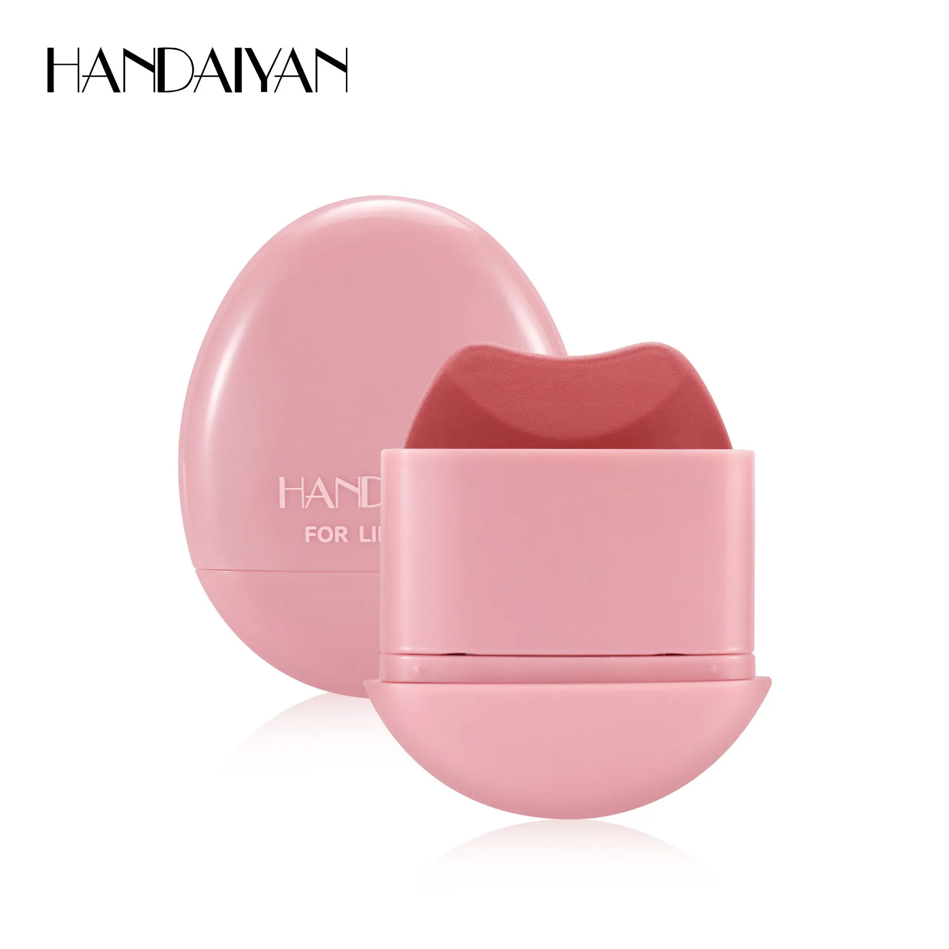 Batom blush fosco em forma de seixo, design de longa duração, à prova d'água, acabamento natural altamente pigmentado para maquiagem diária e viagens