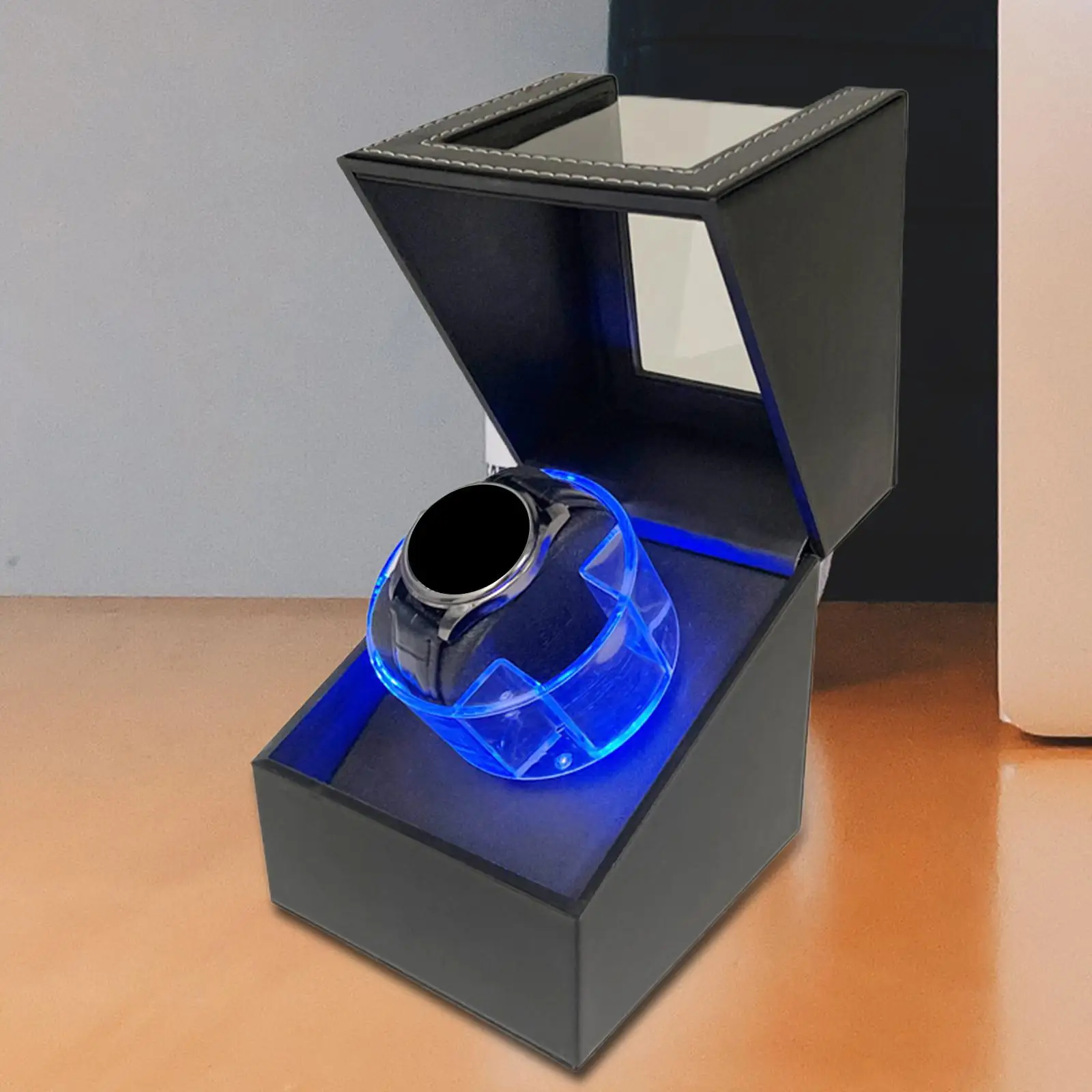 Single Watch Winder Box Quiet Running Motors USB Powered for Women Watches