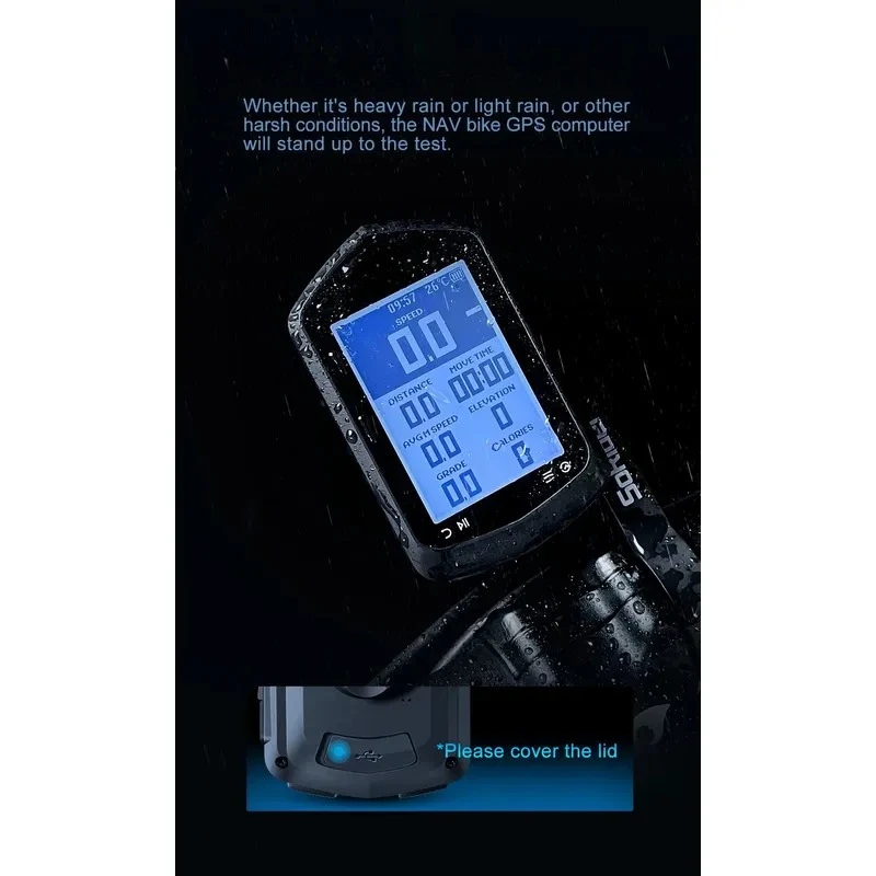 Wireless GPS Bike Computer Route Navigation ANT+ Digital Speedometer Ultralight Fit Road MTB Mountain Cycling Computer