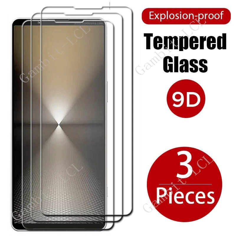 3PCS HD Original For Sony Xperia 1 VI Tempered Glass Protective ON SonyXperia1VI Xperia1VI 1VI 6.5