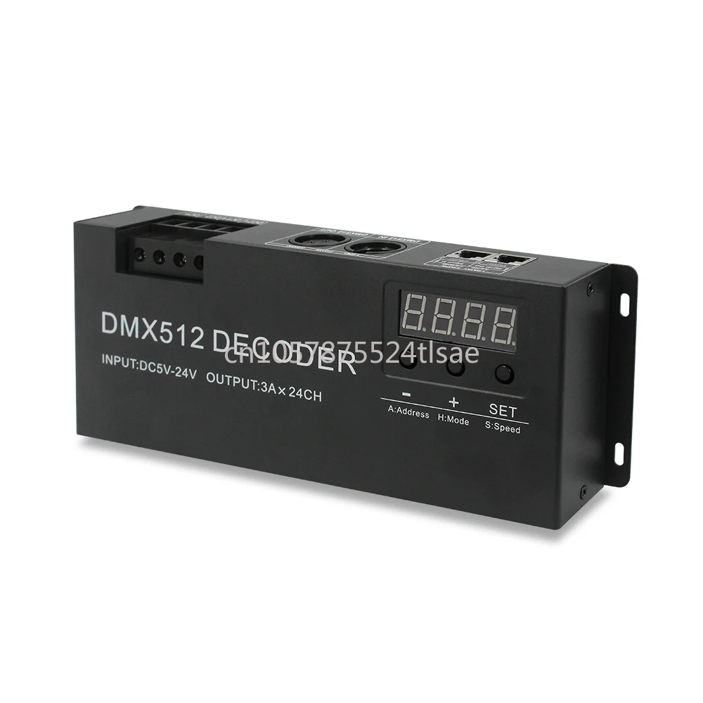 

24CH DMX512 decoder, stage lighting engineering 24-channel RGB controller